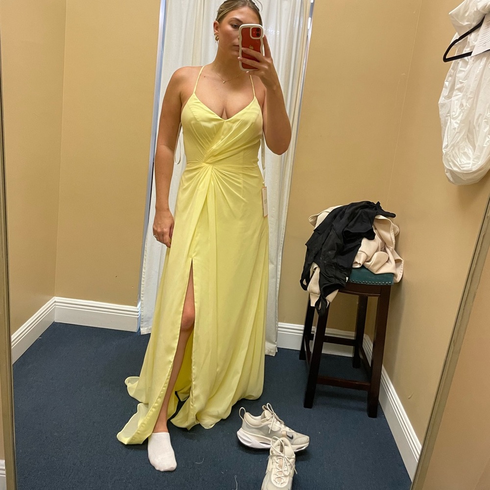 Yellow formal dress